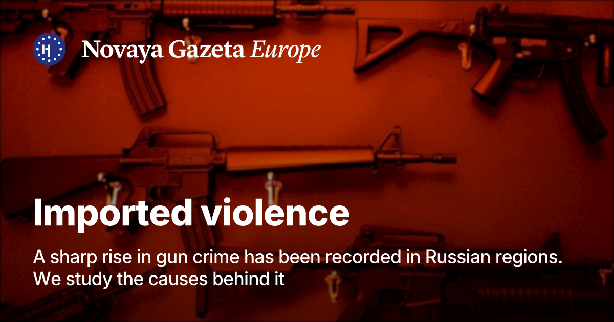 Imported violence. A sharp rise in gun crime has been recorded in ...