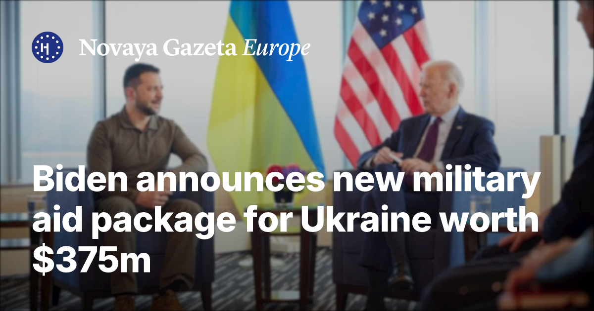 Biden announces new military aid package for Ukraine worth $375m ...