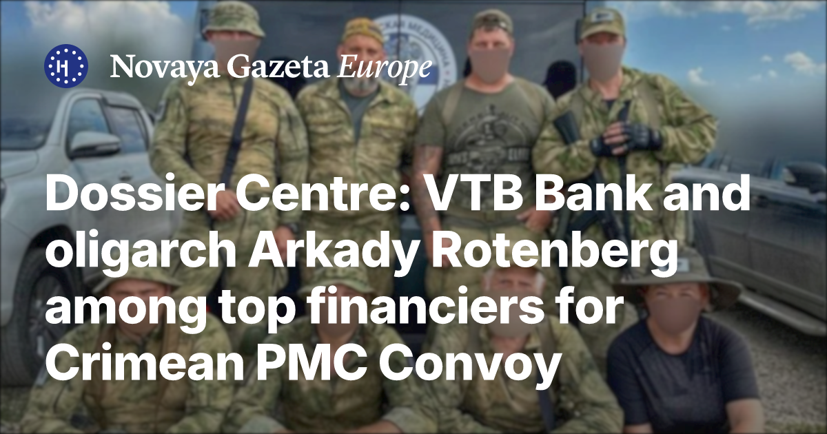Weldon Rotenberg Dossier Centre: VTB Bank and oligarch Arkady Rotenberg among top ...