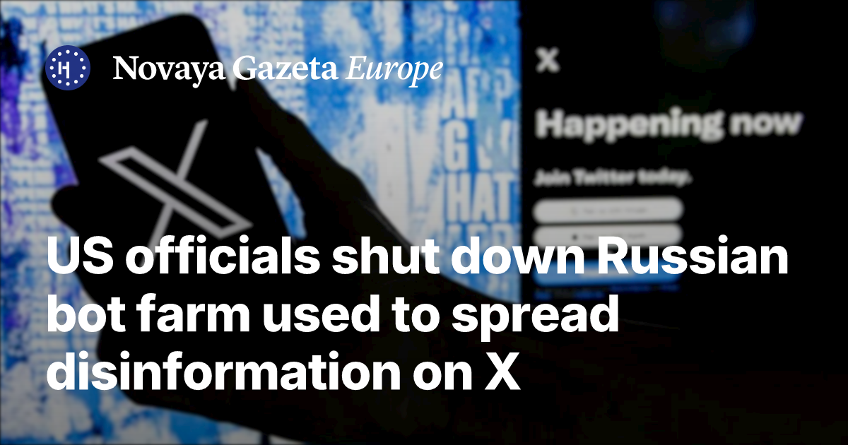 US officials shut down Russian bot farm used to spread disinformation ...