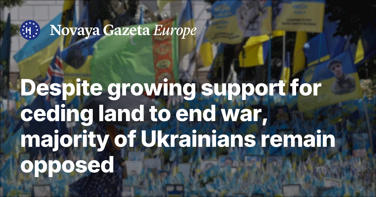 Ceding Despite growing support for ceding land to end war, majority of ...